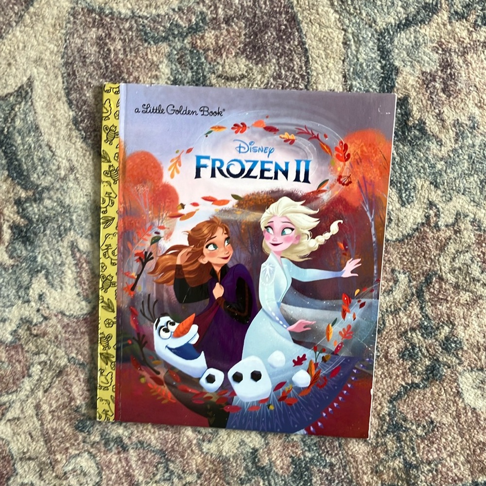 $1 BUNDLED Disney Frozen II Book with Orange and Purple Cover